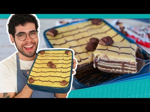 VOCÊ SO VAI QUERER FAZER ESSA SOBREMESA | PAVÊ DE KINDER BUENO FÁCIL