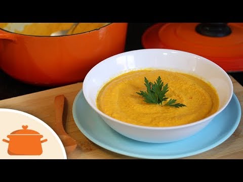 Como Fazer Sopa  de Cenoura - Creme Delícia