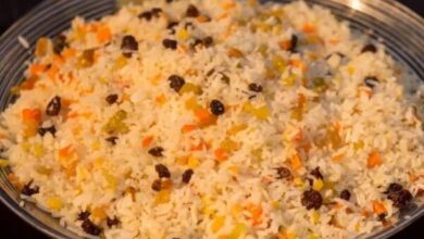 arroz natalino simples (receita maravilhosa)