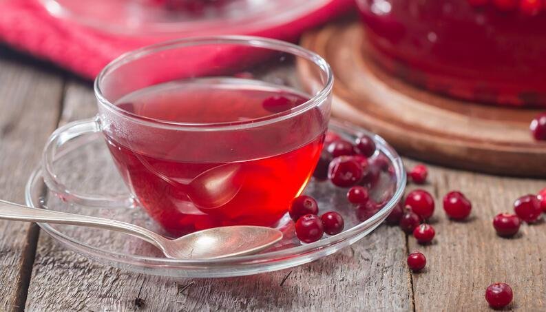 como fazer chá de cranberry