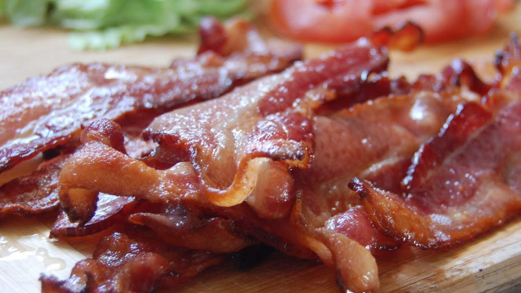 Bacon crocante no micro-ondas