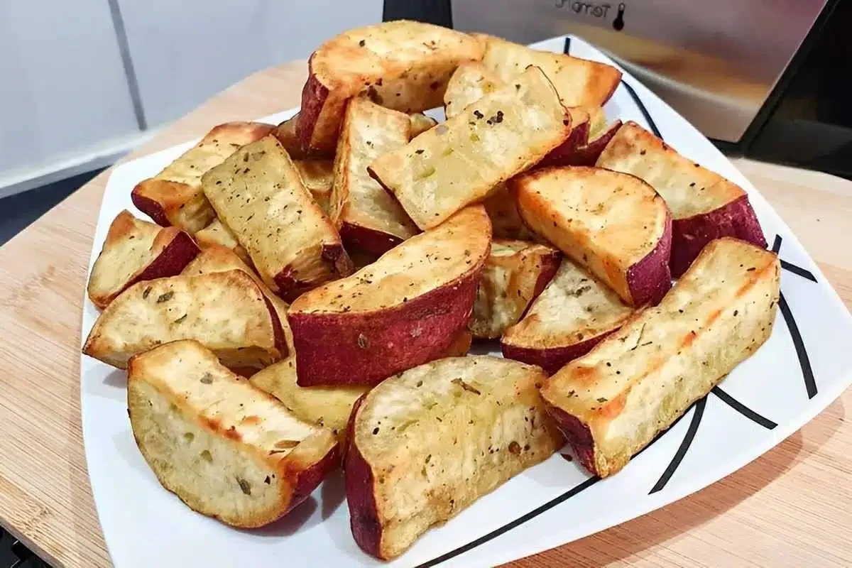 batata doce na airfryer: crocante e macia, experimente já