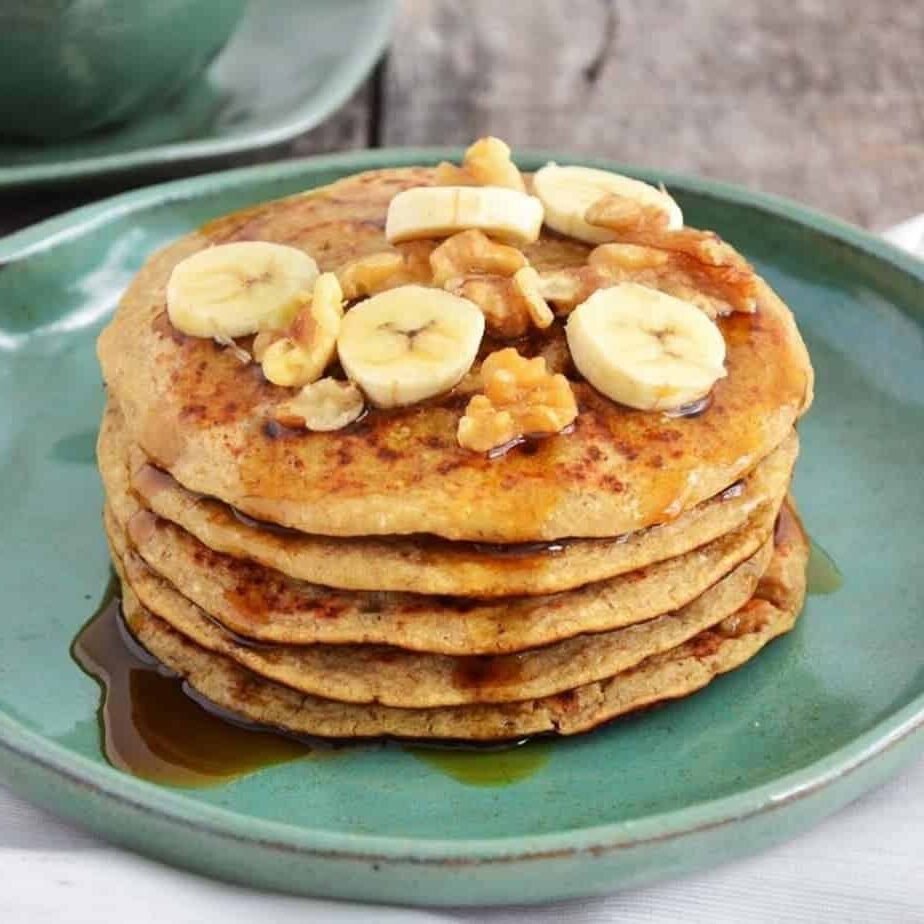 receita de panqueca de banana e aveia