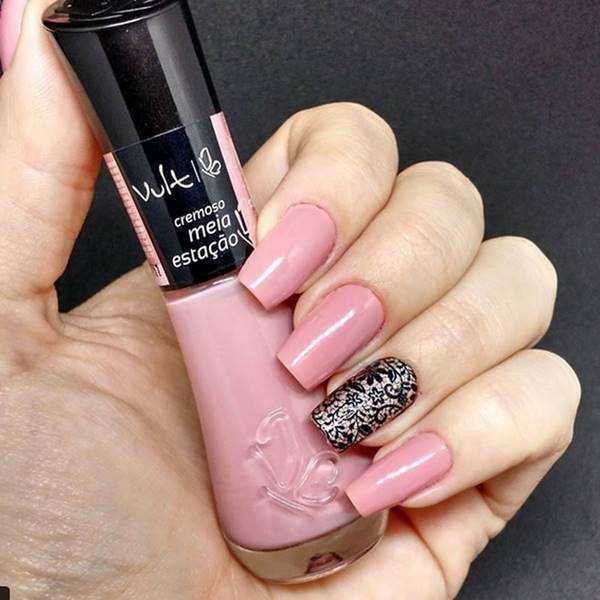 80 fotos de unhas bonitas decoradas em cor de rosa 3