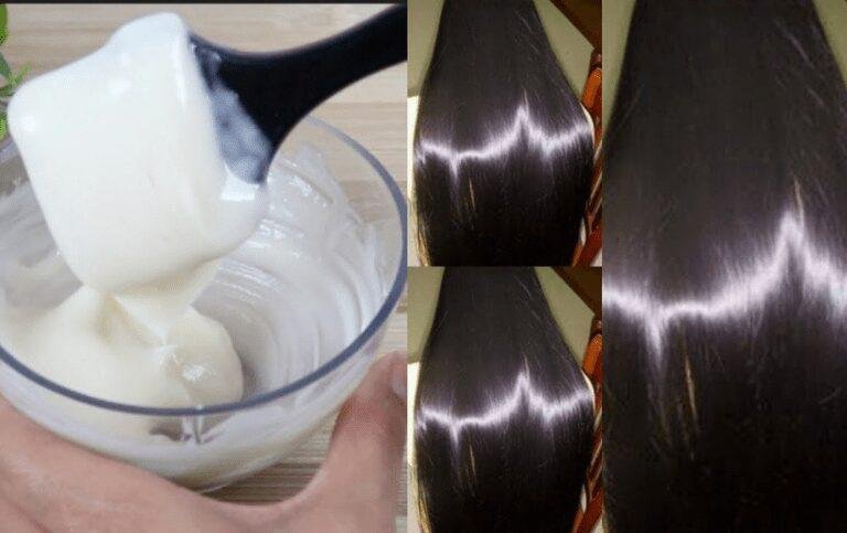 cabelo liso com efeito de brilho espelhado sem química