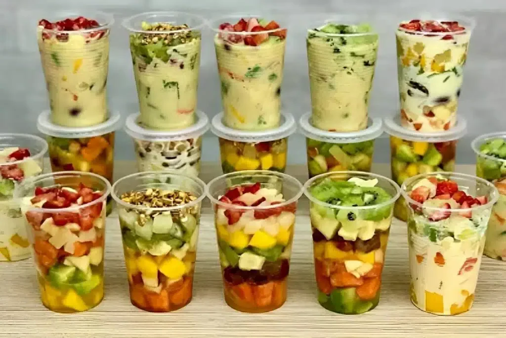 salada de frutas no copo