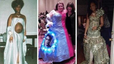 24 dos piores vestidos e roupas de festa — Bau das DICAS