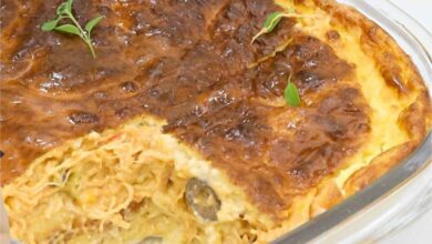 Torta de frango sem trigo na massa e com recheio molhadinho — Bau das DICAS