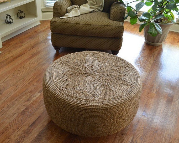 mesinha com pneu com sisal mesinha com pneu com sisal