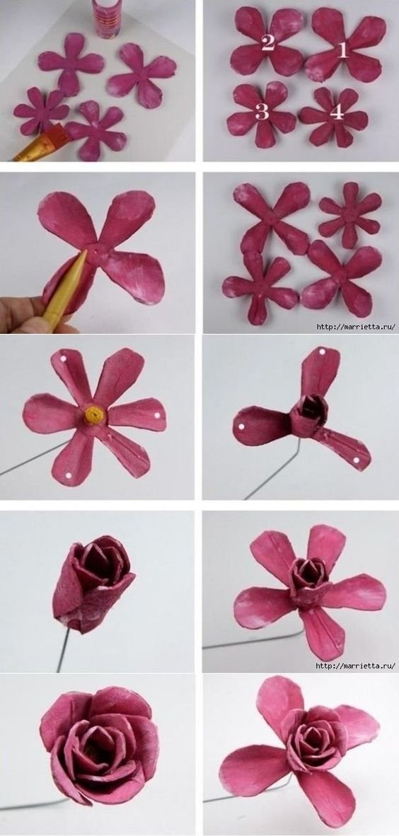flor feito de pet