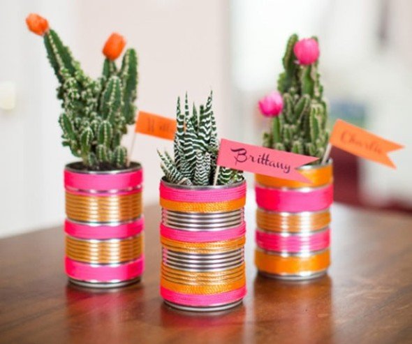 1495810390 184 como transformar latas em vasos com artesanato