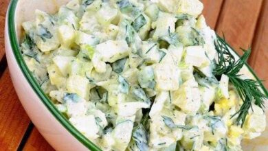 Salada de maionese light simples — Bau das DICAS