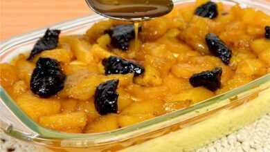 Sobremesa de Abacaxi com pedaços da fruta — Bau das DICAS