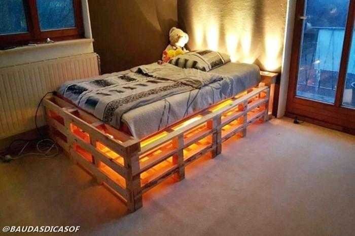 Ideias belíssimas com paletes para decorar o quarto 5