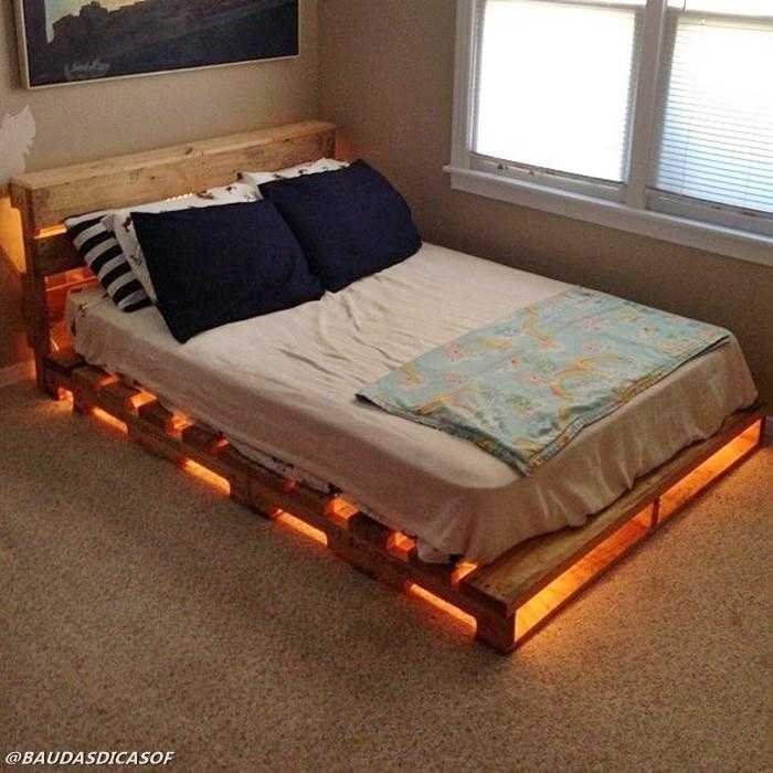 Ideias belíssimas com paletes para decorar o quarto 2