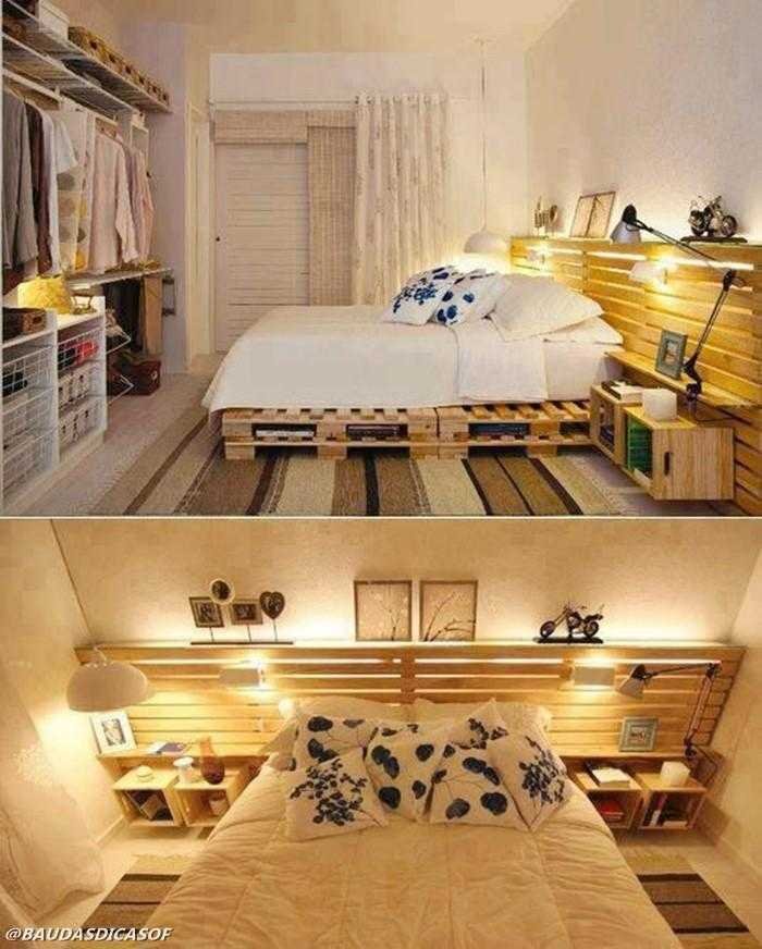 Ideias belíssimas com paletes para decorar o quarto 6