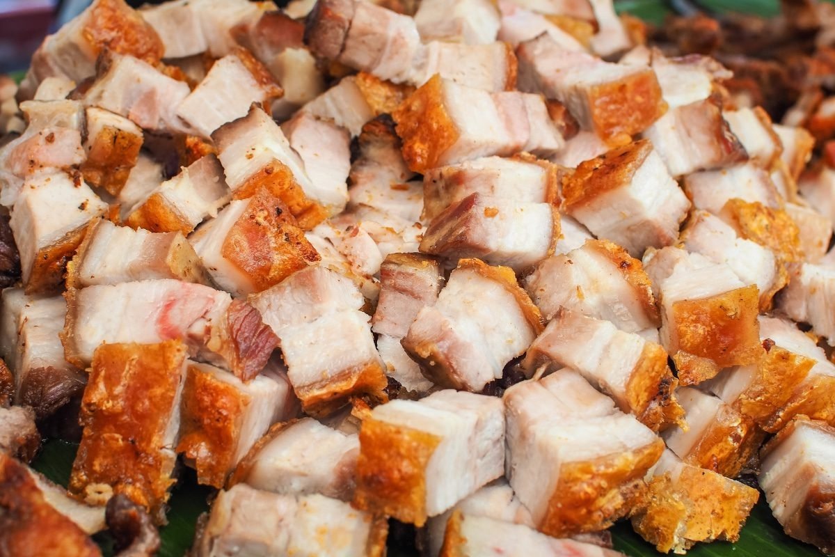 barriga de porco frita