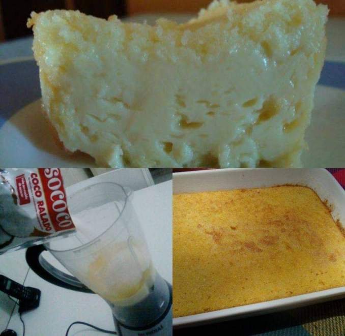 Bolo Bombocado Cremoso de liquidificador — Bau das DICAS