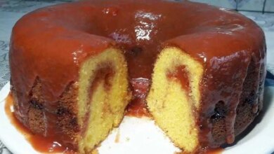 Bolo de Milho com Requeijão e Goiabada