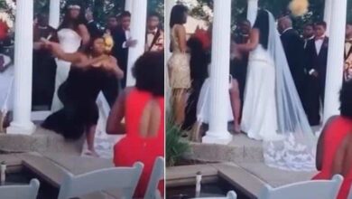 Casamento vira barraco após mulher subir ao altar dizendo estar grávida do noivo; madrinha parte para porrada