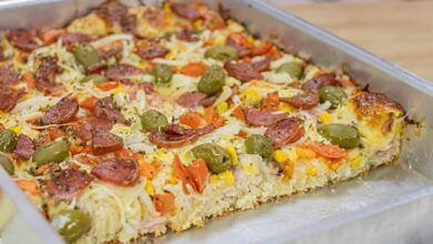 Pizza caseira com massa mole simples e deliciosa — Bau das DICAS