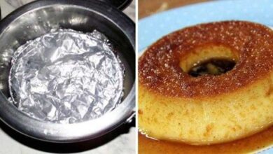 Pudim de pão em panela de pressão