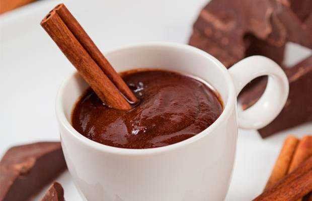 Receita de chocolate quente cremoso