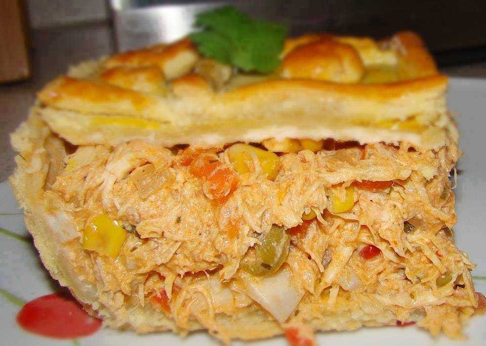Torta de Mandioquinha com Frango