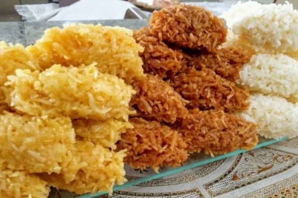 Cocada caseira do tipo baiana