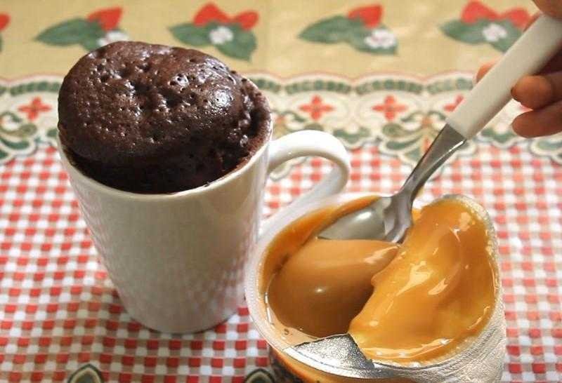 Receita de bolo de caneca de microondas