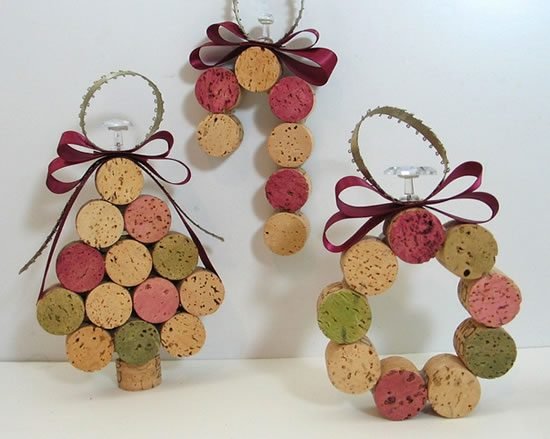 Enfeites de Natal com reciclagem