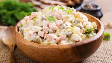 Salada de maionese cremosa