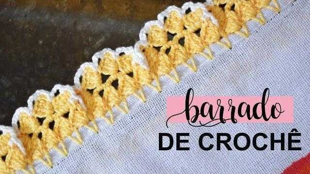 Barrado de Crochê, Modelo Simples e Fácil de Fazer