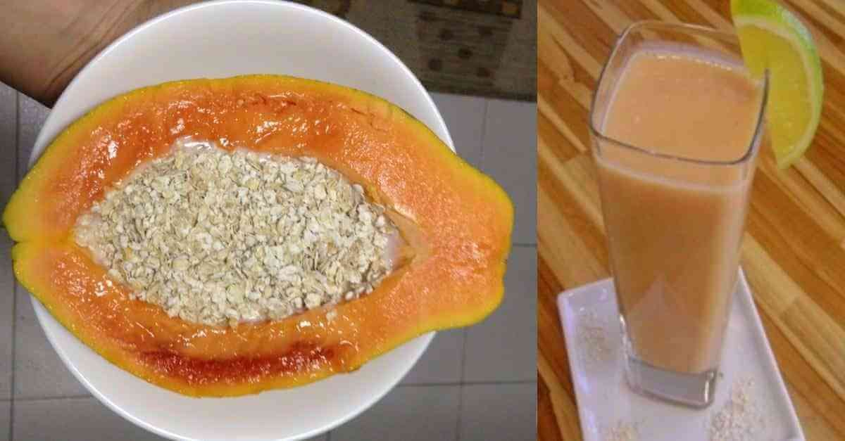 Bebida de mamão e canela limpa o intestino e ajuda a reduzir a gordura do corpo