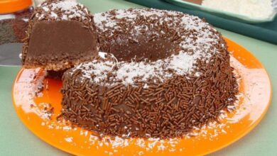brigadeirão com leite de coco