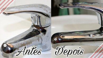 Como remover as manchas  da torneira
