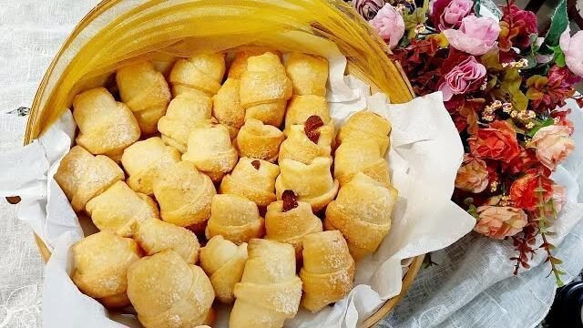 Mini Croissants – Recheio De Goiaba e Doce De Leite