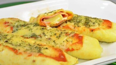 Panqueca de maizena bem mais leve que fica muito saborosa para o almoço