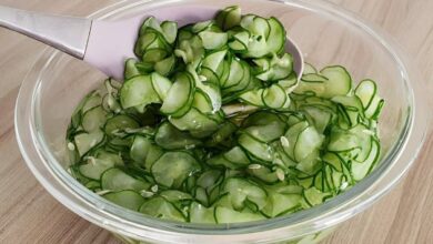 Pepino agridoce ou Sunomono