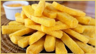 Polenta Frita Super Crocante E Deliciosa