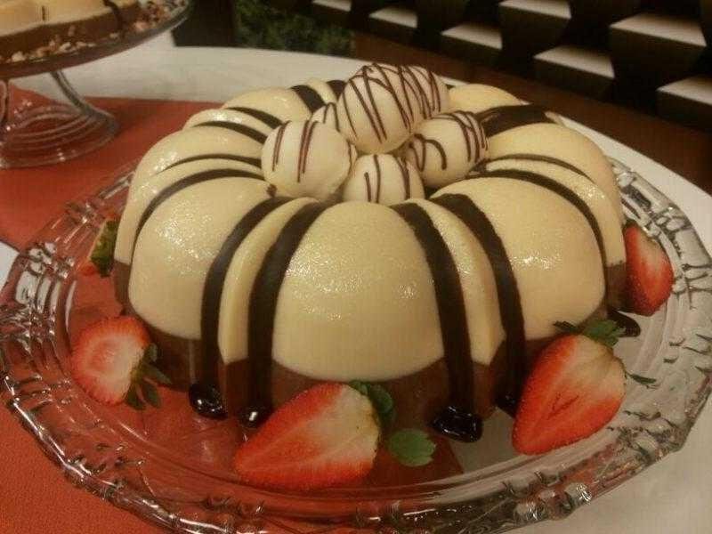 Receita Pudim Dois Chocolates