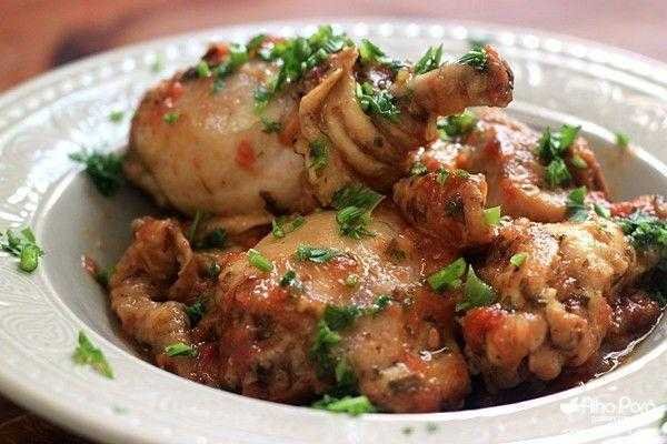 Receita de Frango à Caçadora