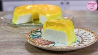 Receita de Gelatina Flotante de Abacaxi com Coco