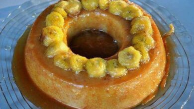 Receita de pudim cremoso de banana