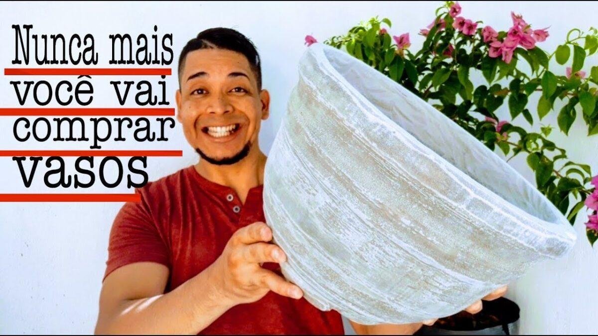 Técnica e Macete para Fazer Vasos de Cimento Perfeitos