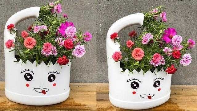 Transformando Garrafas Plásticas em Lindos Vasos Reciclados
