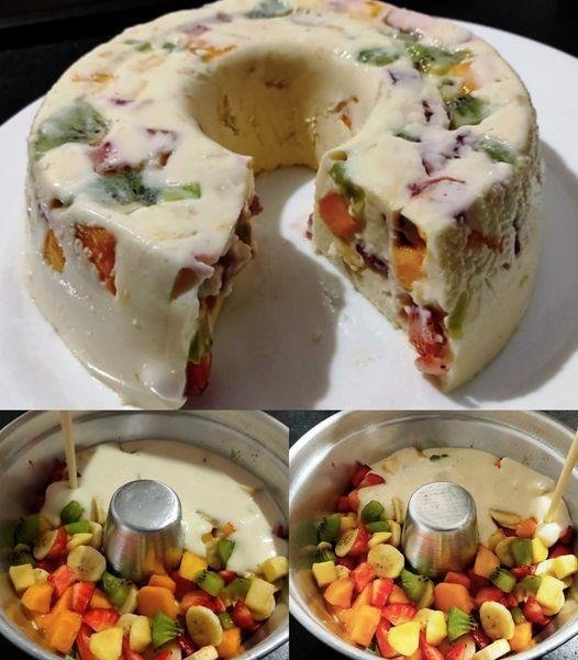 ropicana com leite uma sobremesa de frutas rápida e deliciosa!