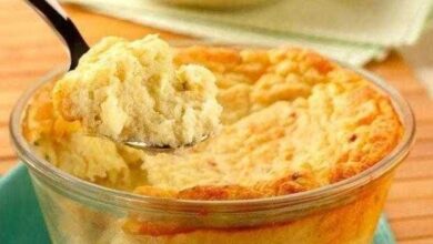 Receita de suflê de batata com queijo