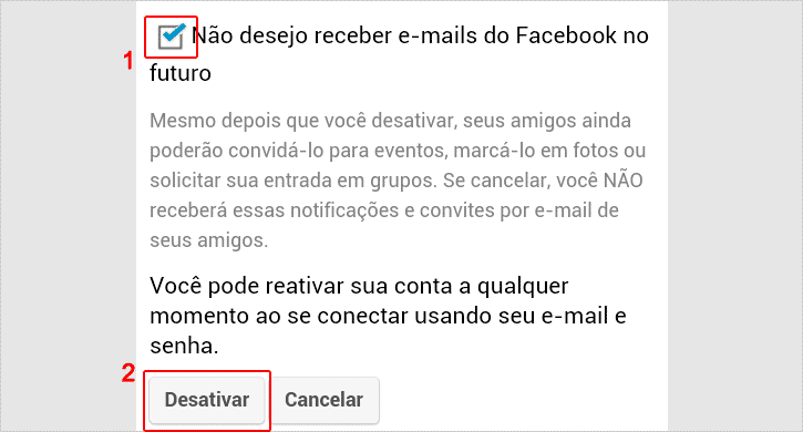 Desativando a conta do Facebook pelo celular usando o aplicativo. Desativando a conta do Facebook pelo celular usando o aplicativo.