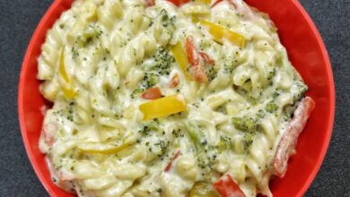 Macarrão ao molho branco